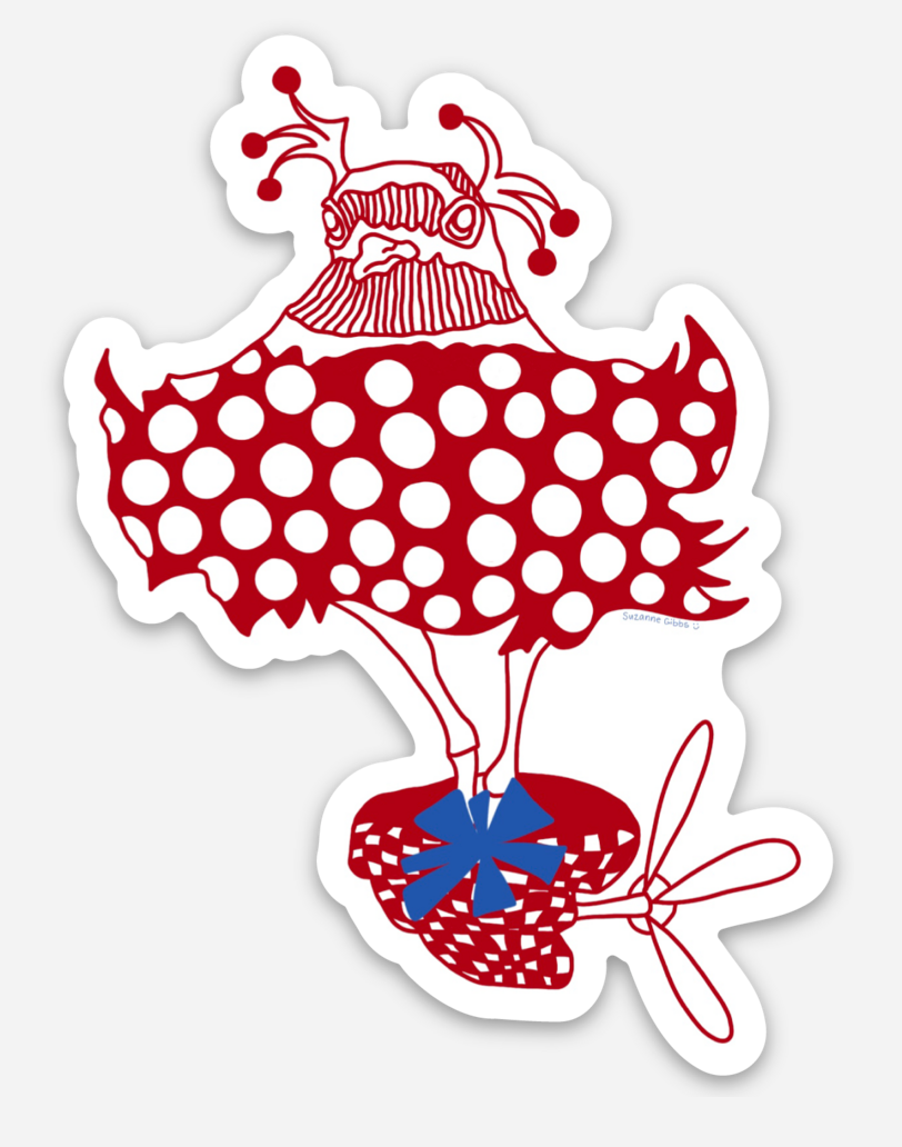 Flying Nest Bird | 2 x 1.25 Inch Die Cut Sticker