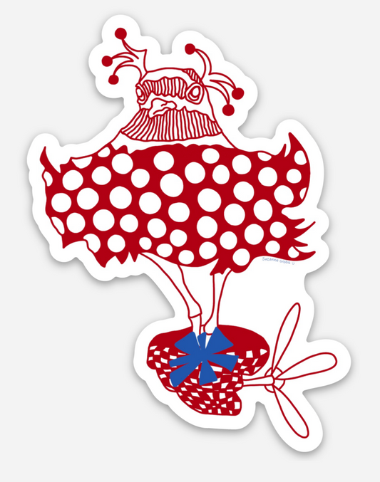 Flying Nest Bird | 2 x 1.25 Inch Die Cut Sticker