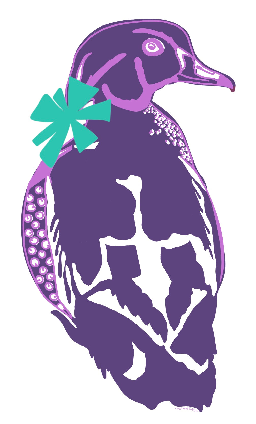 Purple Flyer | 2 x 1.25 Inch Die Cut Sticker