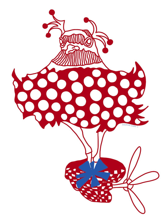 Flying Nest Bird | 2 x 1.25 Inch Die Cut Sticker