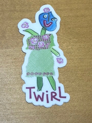 TWIRL | Full Color Die-Cut Vinyl Sticker