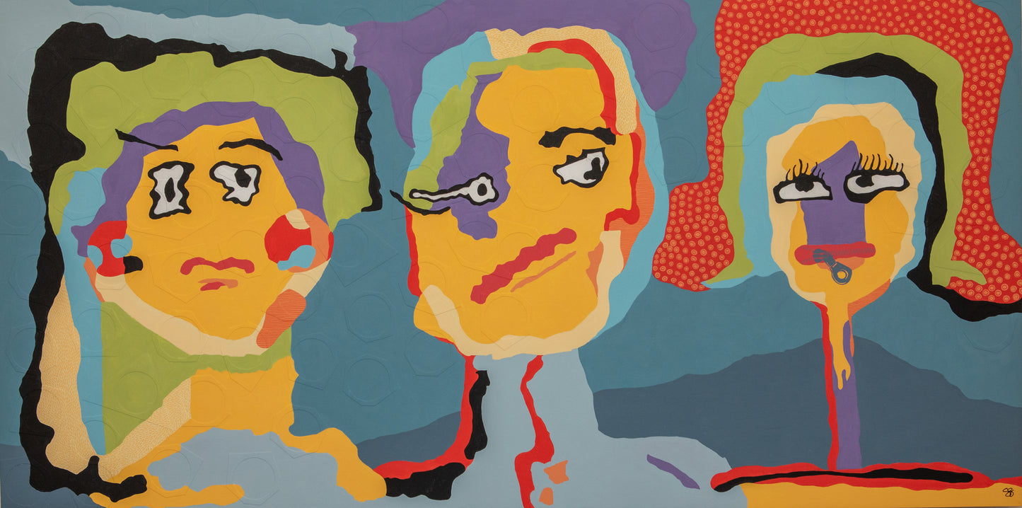 Hear Me | Original Art | Shhh Faces Painting