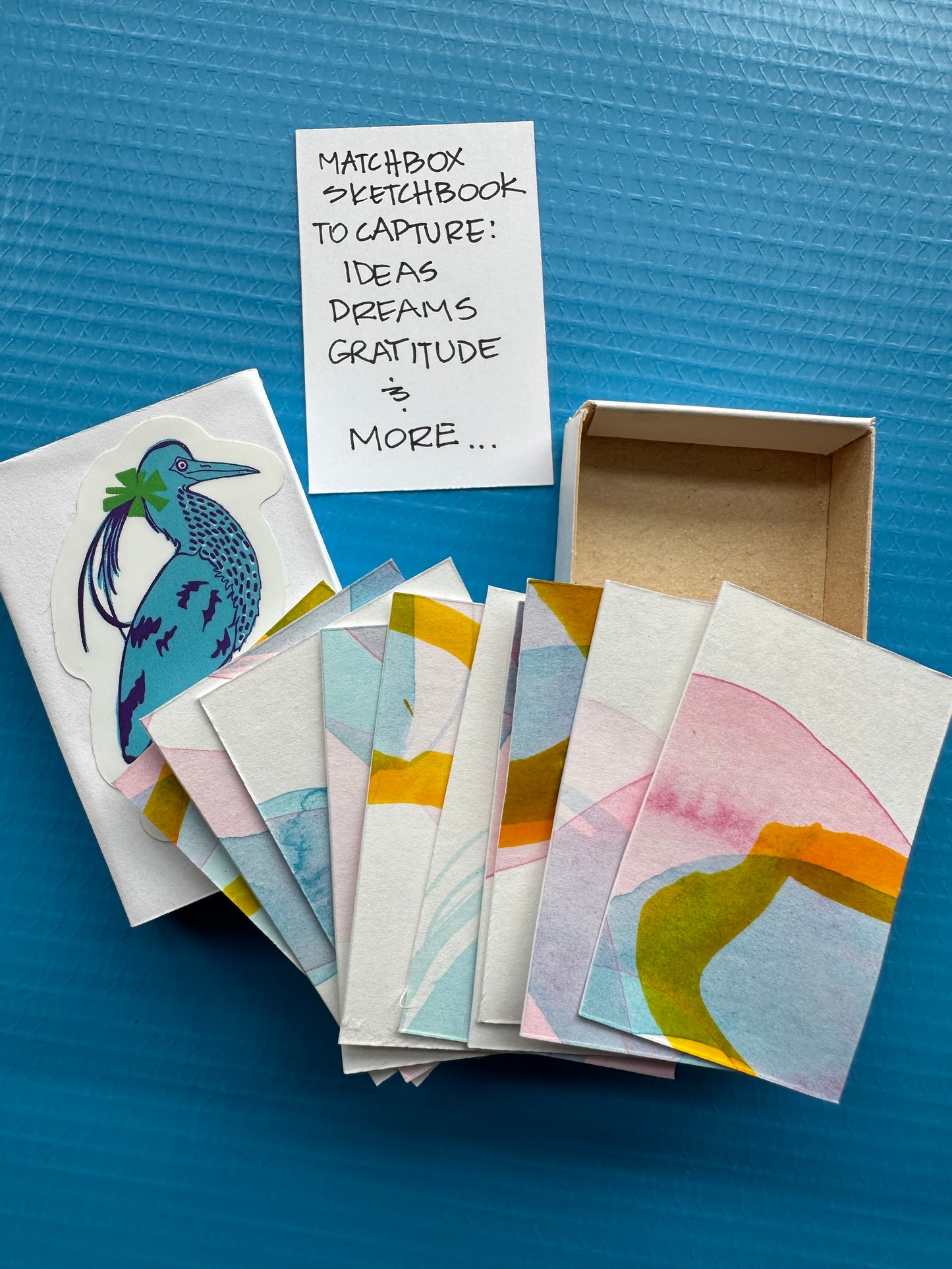 Matchbox Sketchbook | Empty Matchbox Repurposed | Paper Holder | 14 Pages