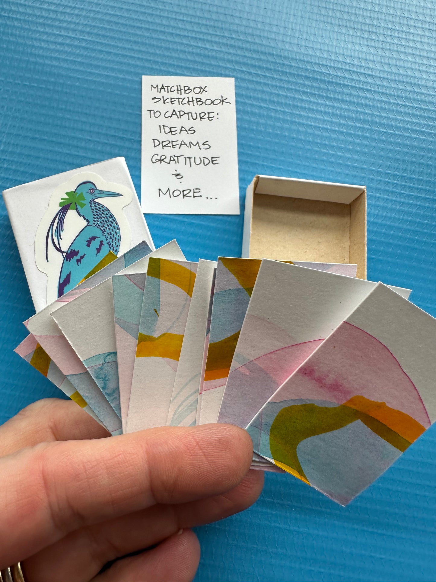 Matchbox Sketchbook | Empty Matchbox Repurposed | Paper Holder | 14 Pages