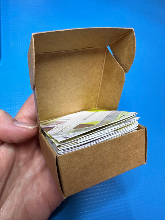 Box Sketchbook | Empty Box Repurposed | Paper Holder | 48 Pages