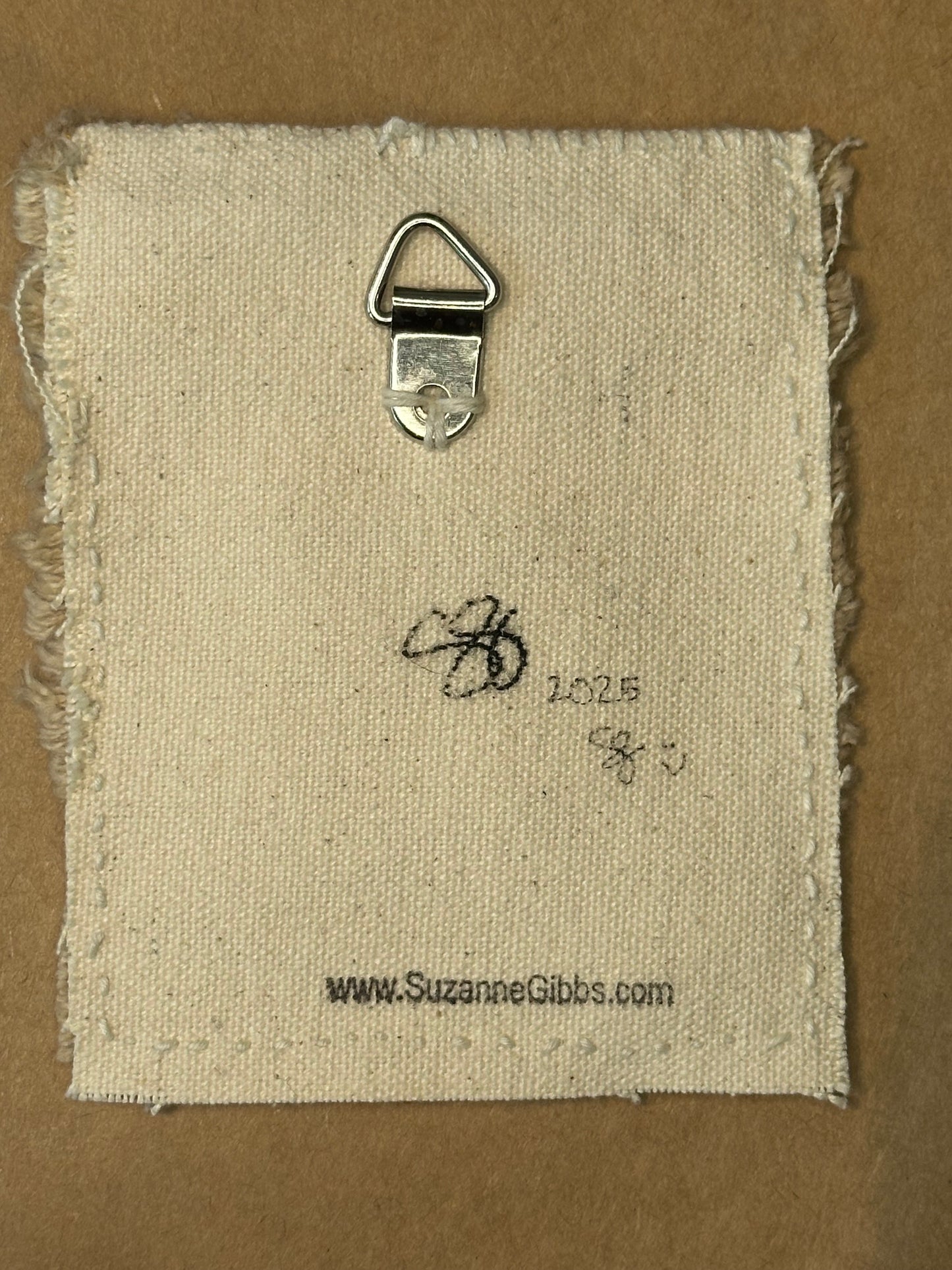 Happy Scrappy #33 Heavy Cloud Home | Cotton, Felt, & Thread Art | Small Original Art