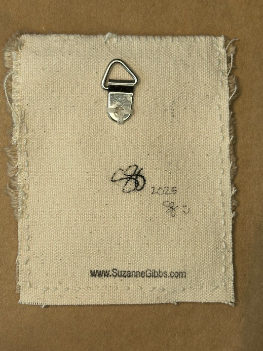Fragments of Home #9 Lakeside | Cotton, Felt, & Thread Art | Small Original Art