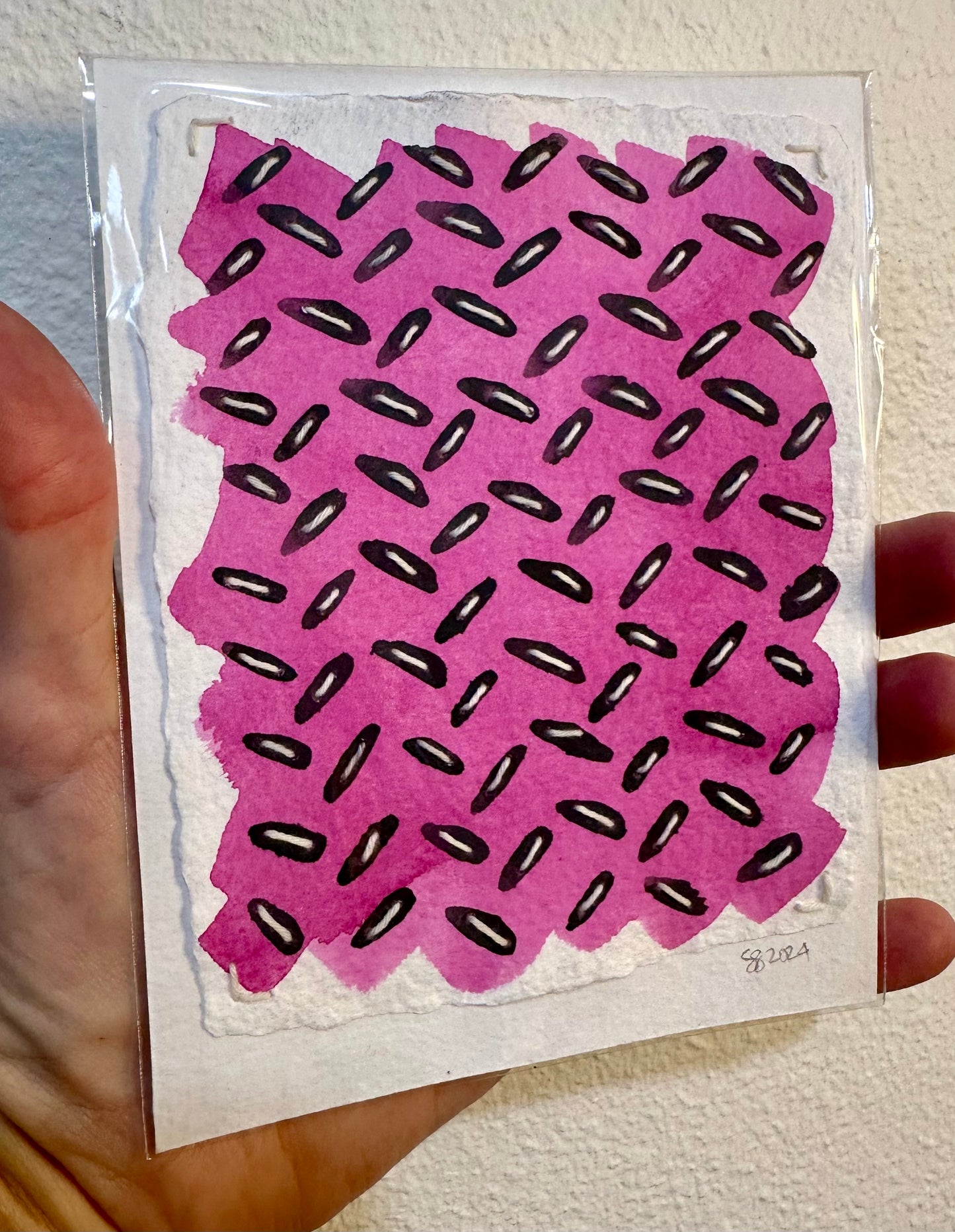 Stitch & So #27 Tread On | Stitch Painting | Original Art