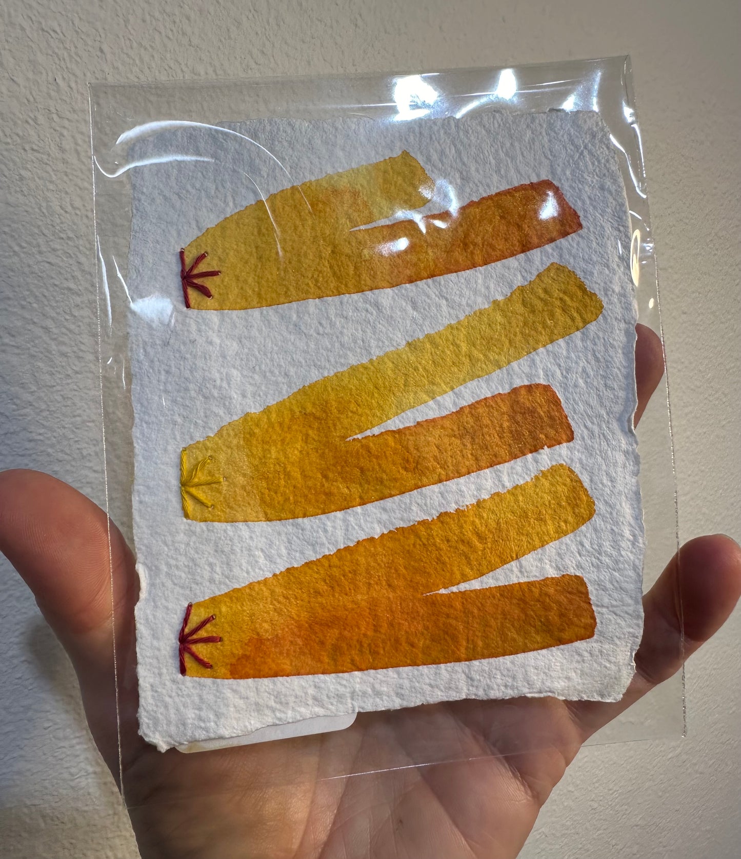 Stitch & So #46 Yoga Pants | Stitch Painting | Original Art