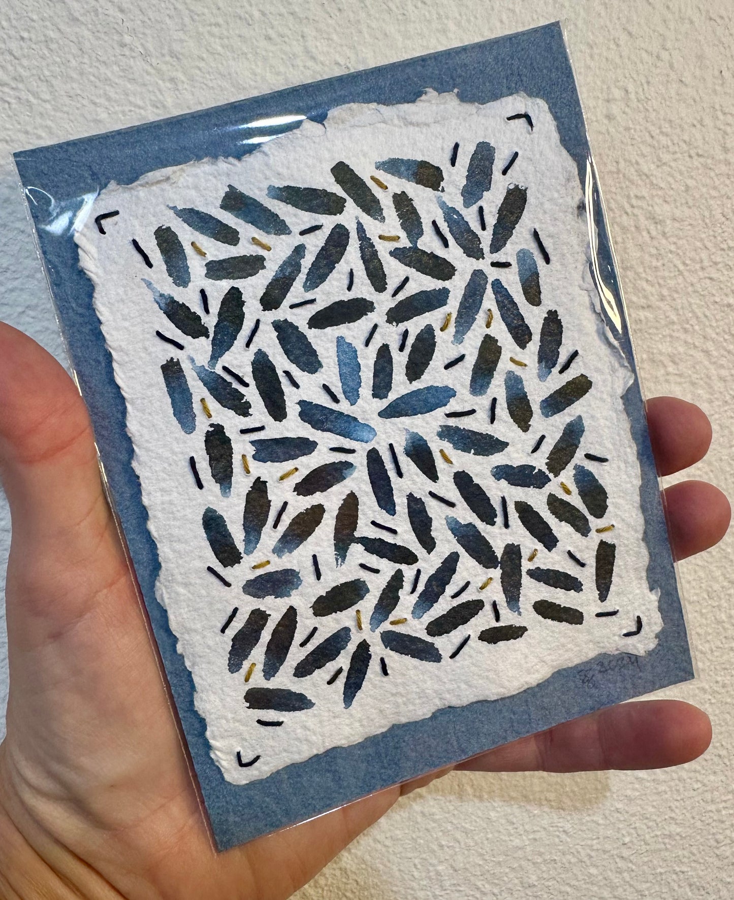 Stitch & So #48 Seeds & Weeds | Stitch Painting | Original Art