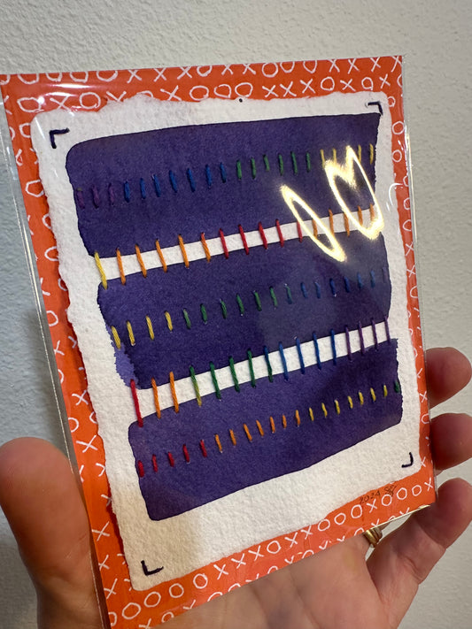 Stitch & So #59 Better Together | Stitch Painting | Original Art