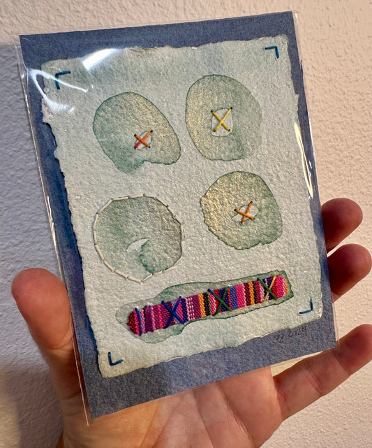 Stitch & So #63 In Peru | Stitch Painting | Original Art