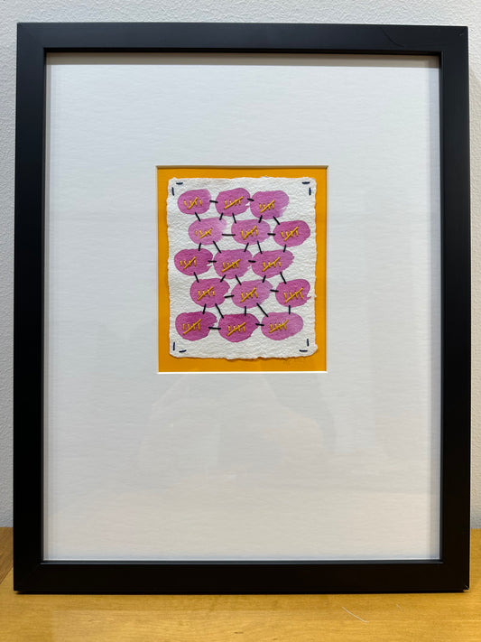 Stitch & So #37  By Fives | Stitch Painting | Original Art