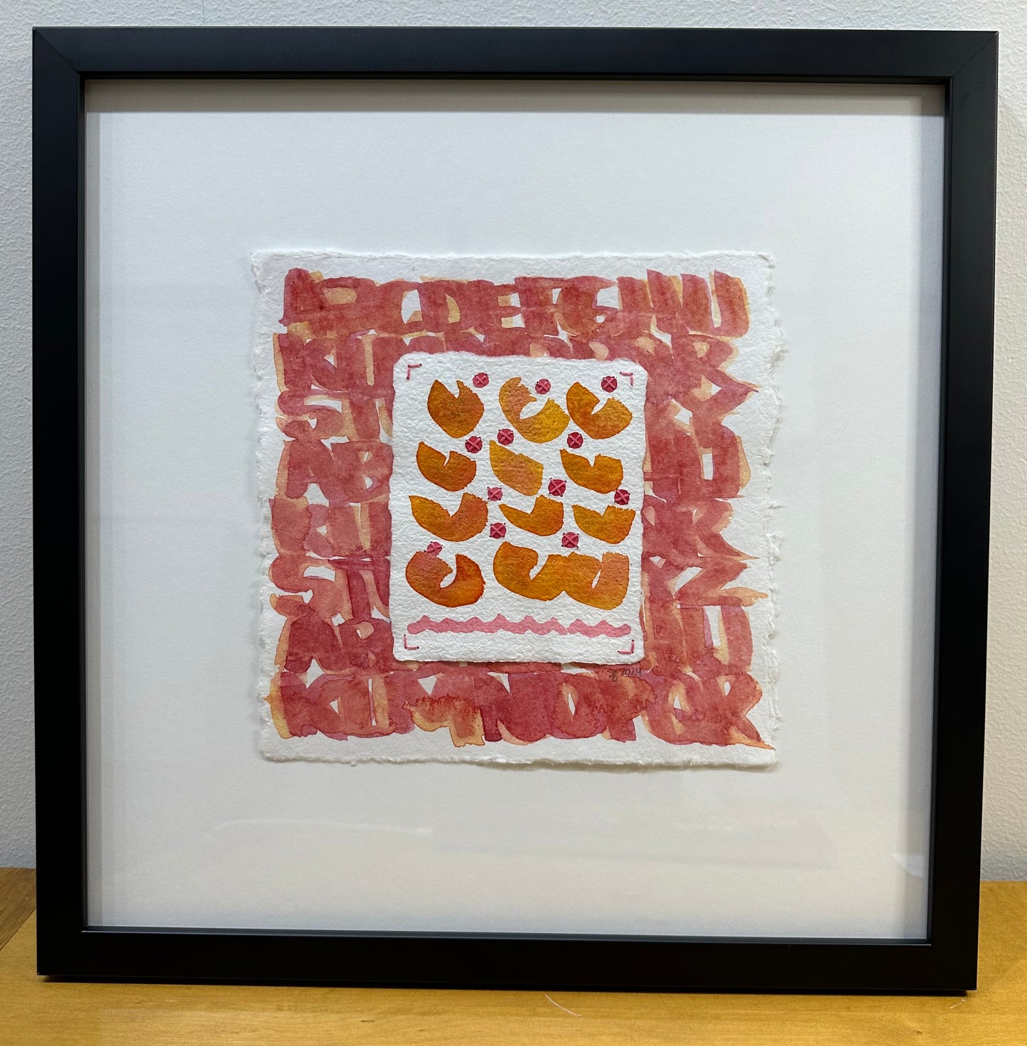 Stitch & So #50 Alphabets | Stitch Painting | Original Art