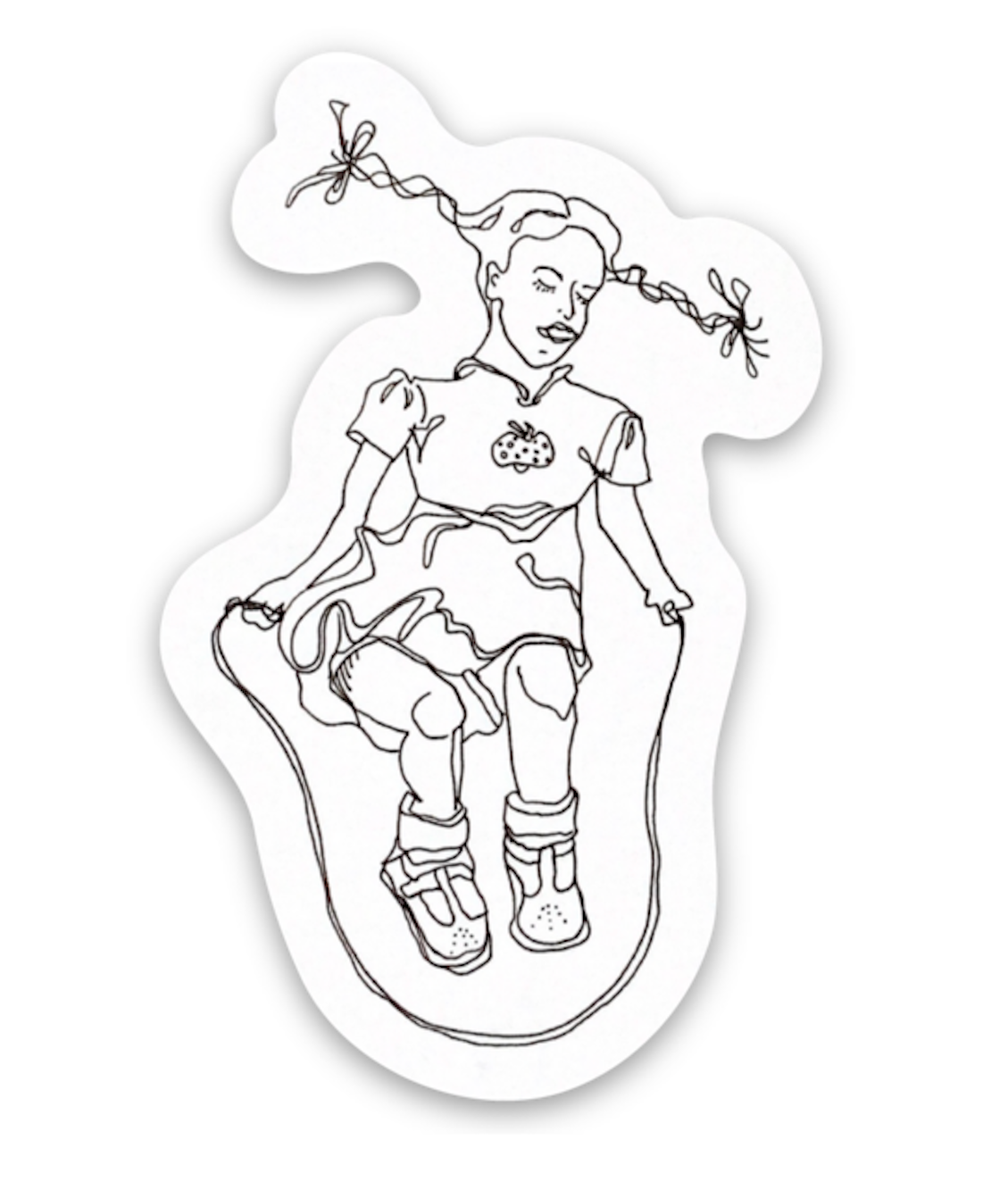Jumper | 1.5 x 2.25 Inch Die Cut Sticker