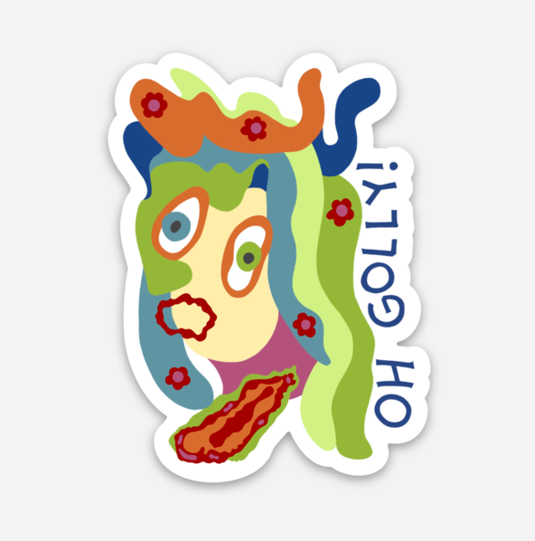 Oh Golly! | Full Color Die-Cut Vinyl Sticker