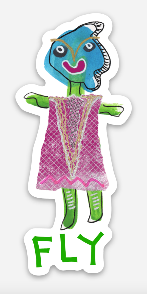 Fly | Full Color Die-Cut Vinyl Sticker
