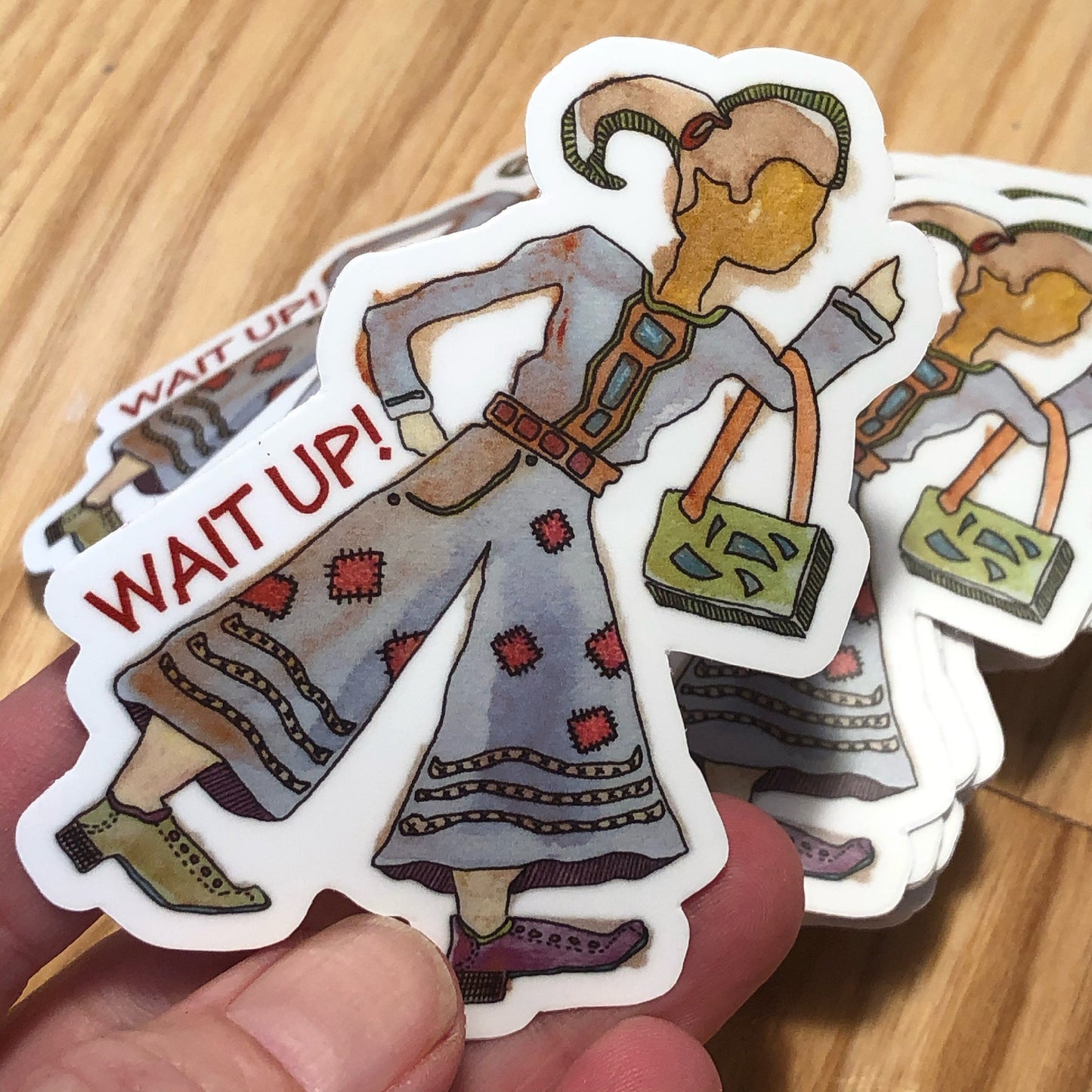 Wait Up! | 3 Inch Die Cut Sticker | Vinyl Sticker
