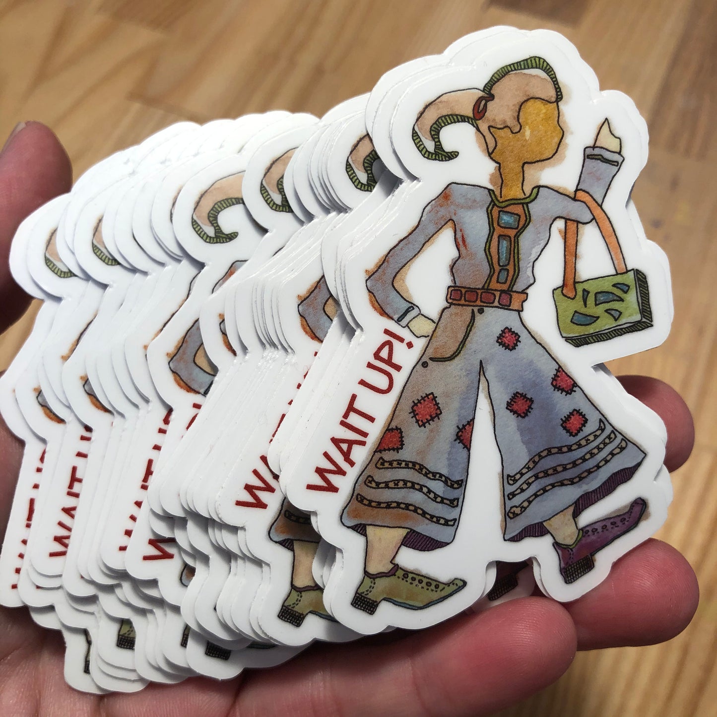 Wait Up! | 3 Inch Die Cut Sticker | Vinyl Sticker
