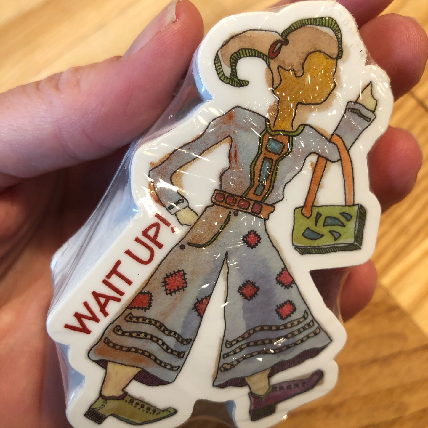 Wait Up! | 3 Inch Die Cut Sticker | Vinyl Sticker