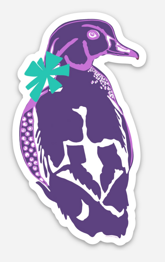 Purple Flyer | 2 x 1.25 Inch Die Cut Sticker