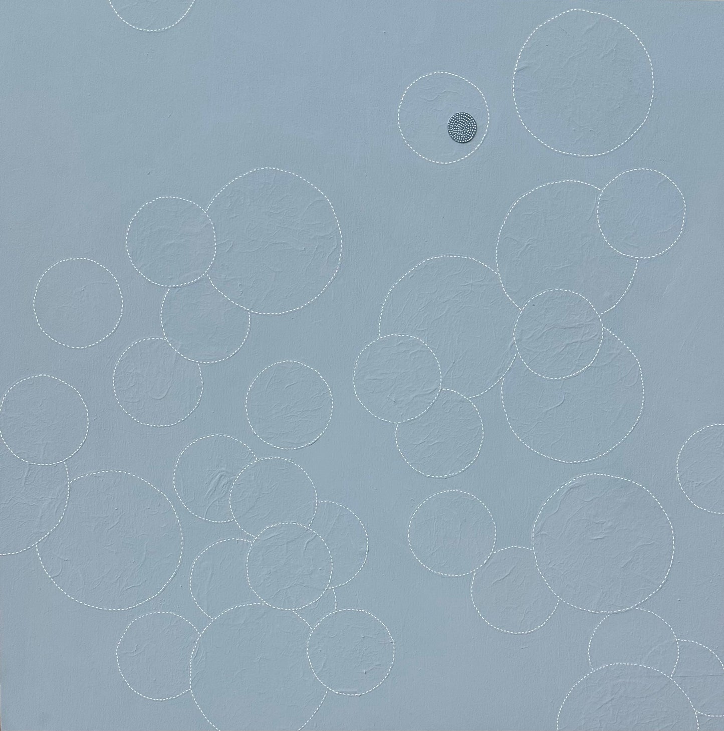 Dots 68, Pale Blue + Texture | Original Art | Painting