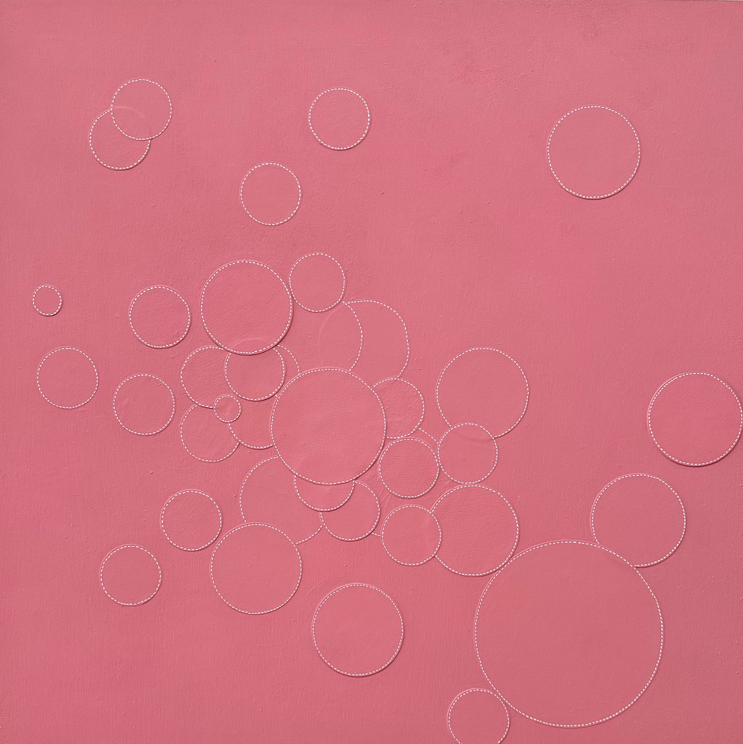 Dots 69, Peachy Bubbles | Original Art | Painting