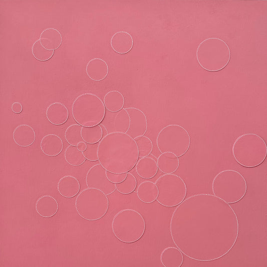 Dots 69, Peachy Bubbles | Original Art | Painting