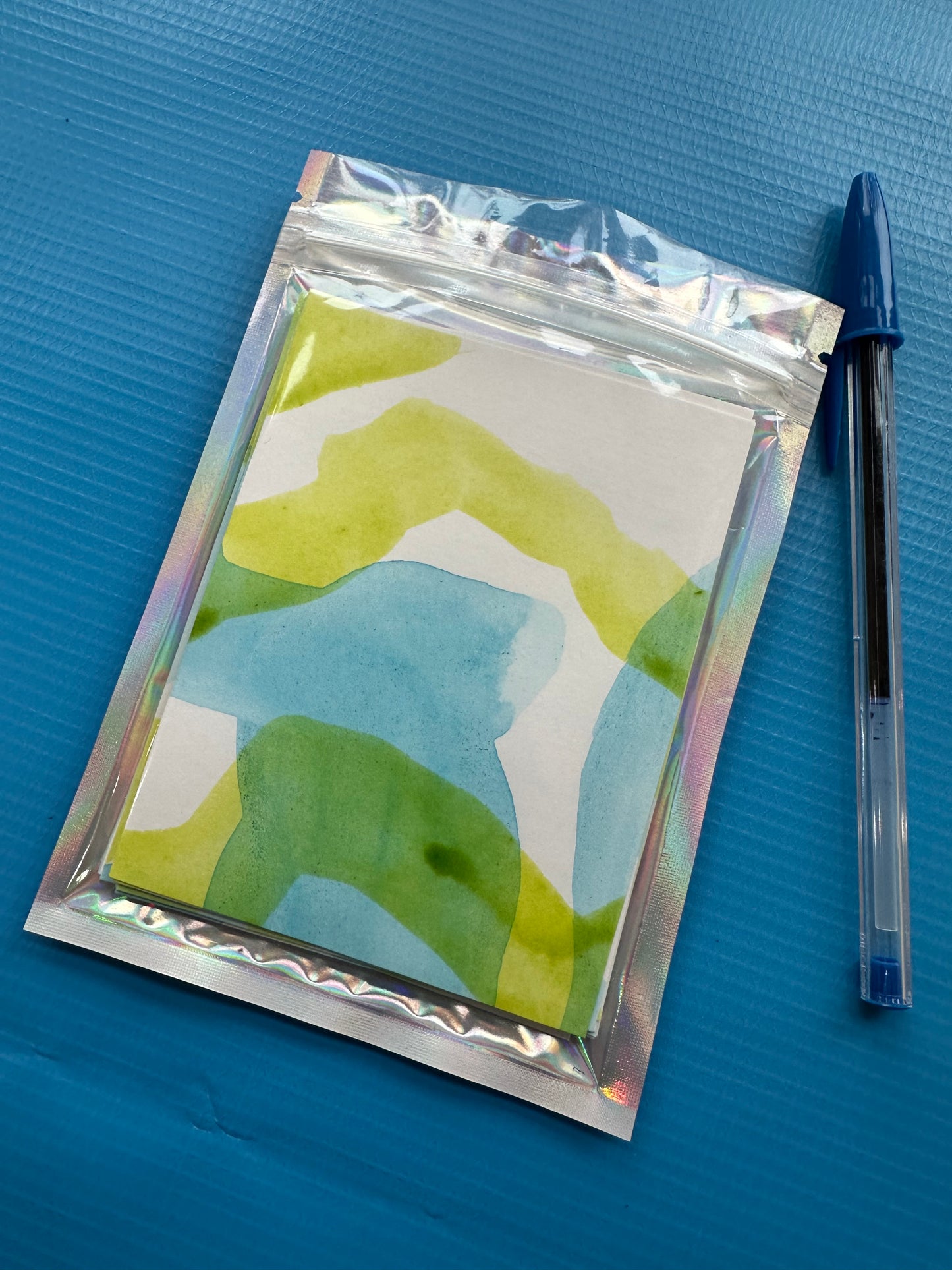 Mylar Bag Sketchbook | Empty Mylar Bag Repurposed | Paper Holder | 13 Pages