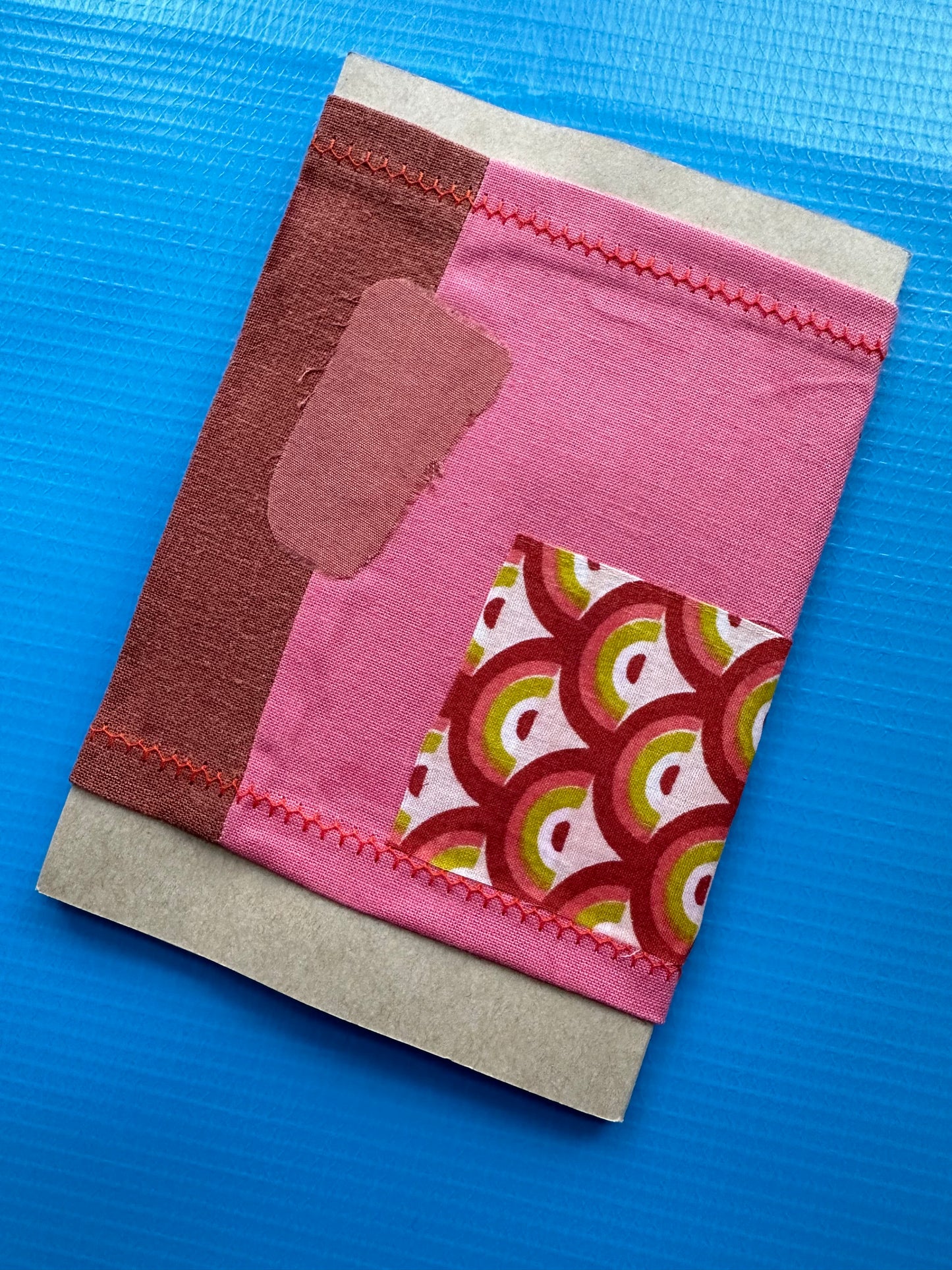 Cloth Covered Sketchbook | Handstitched and Wrapped | Ruby | 30 Pages