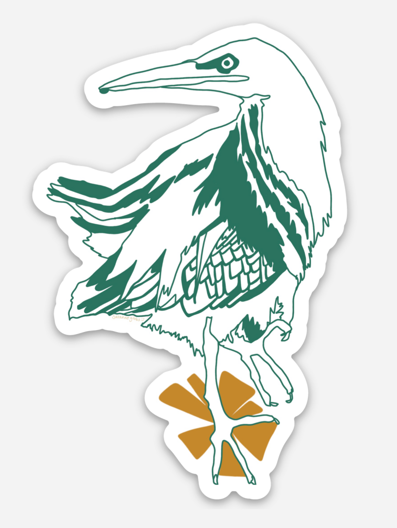 Stomp Bird | March 2024 | 2 x 1.5 Inch Die Cut Sticker