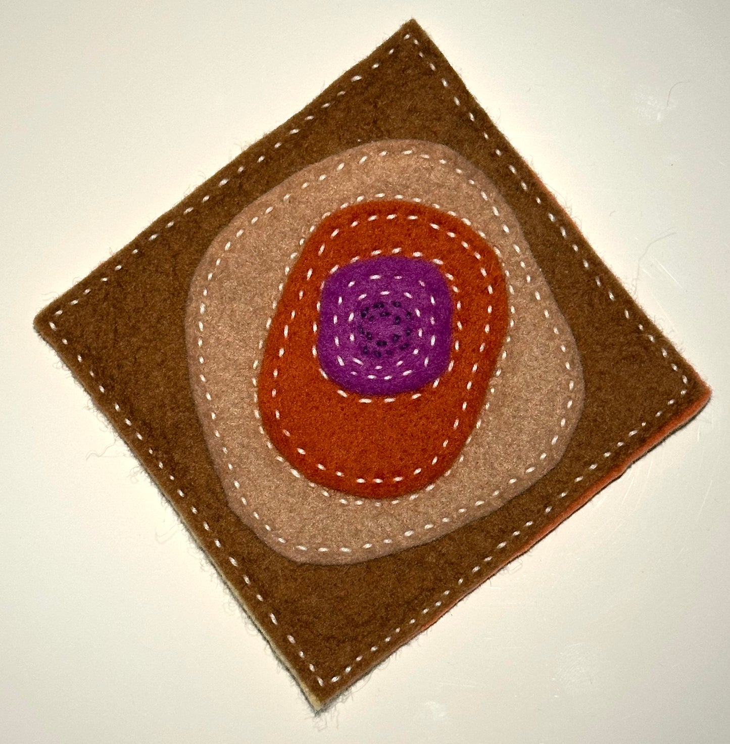 Hand Stitched Felt Coasters | Cloth | Handmade