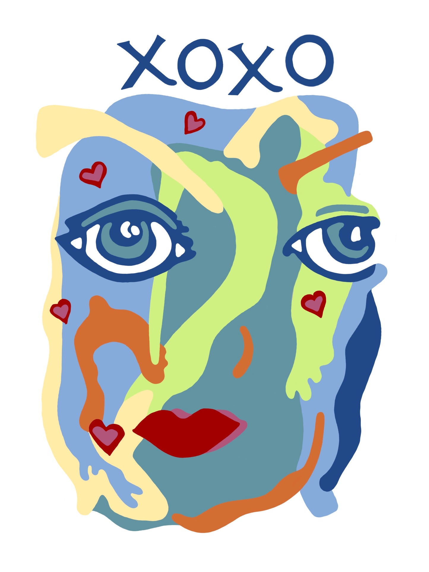 XOXO Sticker | Full Color Die-Cut Vinyl Sticker
