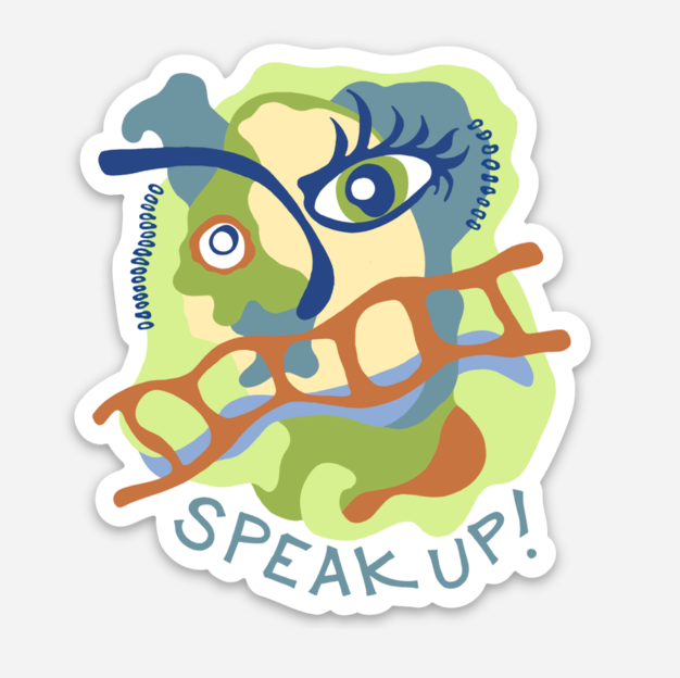 Speak Up | Full Color Die-Cut Vinyl Sticker