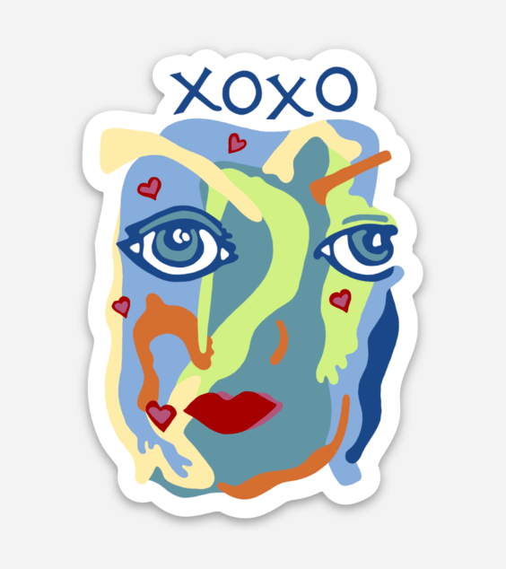 XOXO Sticker | Full Color Die-Cut Vinyl Sticker