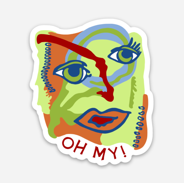 Oh My! | Full Color Die-Cut Vinyl Sticker