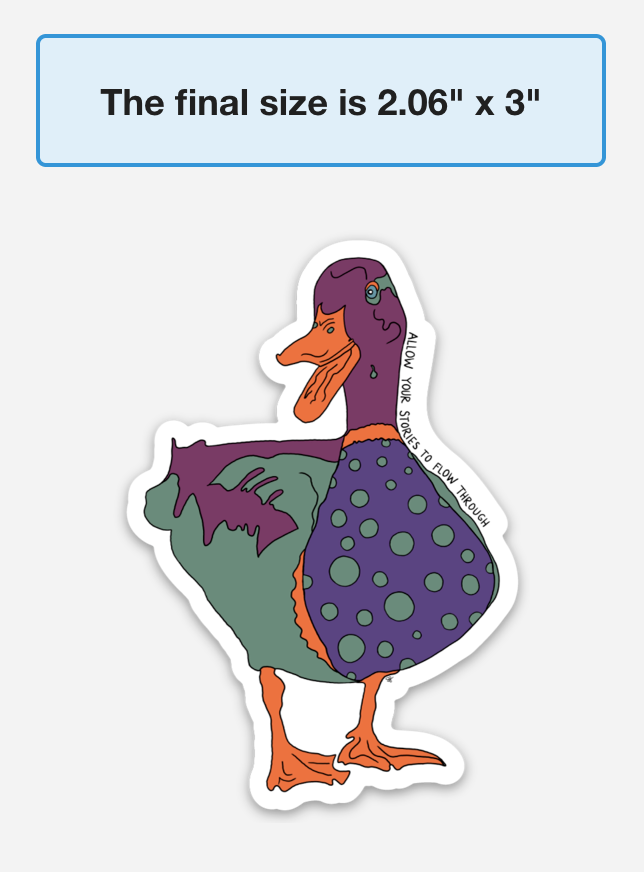 Quack Duck | Full Color Die-Cut Vinyl Sticker