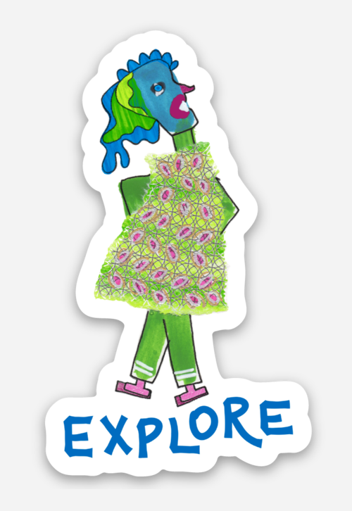 Explore | Full Color Die-Cut Vinyl Sticker